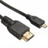  EU Direct  Micro HDMI to HDMI 1080p Cable TV AV Adapter 6FT 1 8m Mobile Phones Tablets HDTV black