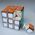  EU Direct  New 5 46cm Fangshi  Funs  Shuang Ren 3x3 Speed Cube Puzzle 3x3x3  Black Based Sticker on Primary Body 