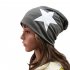  EU Direct  New Unisex Men Women Warm Winter Beanie Hat Slouchy Ski Hat Oversize Hip Hop Cap  Light Gray 