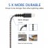  EU Direct  OSTART Nylon Braided USB A to Lightning Compatible Cable   Apple MFi certified   Black Grey 3 Feet 1 Meter 