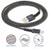  EU Direct  OSTART Nylon Braided USB A to Lightning Compatible Cable   Apple MFi certified   Black Grey 3 Feet 1 Meter 