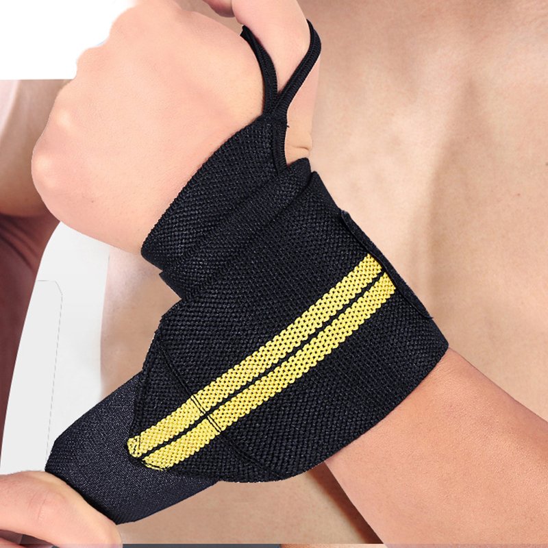 [EU Direct] Outdoor Adjustable Wrist Straps Support Bracers Wraps Belt for Badminton Weight Lifting 1pcs