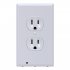  EU Direct  Outlet Coverplate with LED Night Lights Switch Cover Light Wall mount Safety Guidelight with Light Sensor