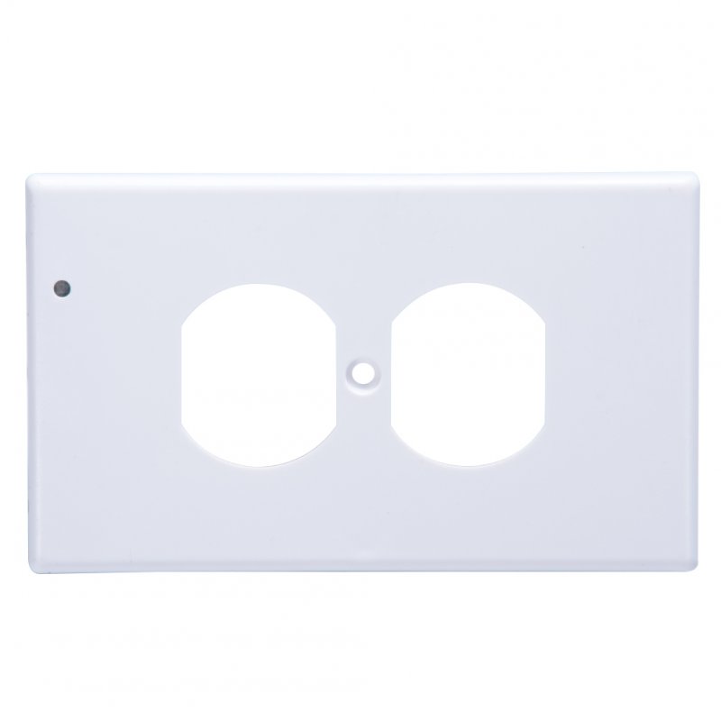 [EU Direct] Outlet Coverplate with LED Night Lights Switch Cover Light Wall-mount Safety Guidelight with Light Sensor