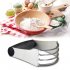  EU Direct  Pastry Cutter Stainless Steel and Plastic Round Hand Dough Scraper  Kitchen Professional Ergonomic Baking Dough Blender with 4 Heavy Duty Blades   S
