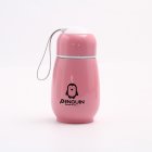 [EU Direct] Portable 300ml Stainless Steel Thermos Vacuum Flasks Kids Cartoon Penguin Thermal Insulation Water Bottle Children Travel Vacuum Cup Pink