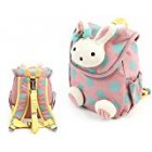 [EU Direct] Pumud 3d Animal Rabbit Anti-lost Baby Backpack Toddler Kids School Bag (Pink)