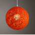  EU Direct  Round Concise Hand woven Rattan Vine Ball Pendant Lampshade Light Lamp Shades Light Accessories 15cm Diameter  Orange