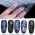  EU Direct  SaiDeng 108Pcs 3D Silver Flower Nail Art Stickers Decals Stamping DIY Decoration Tools