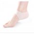  EU Direct  Skin Softening Medical Grade Silicone Gel Heel Sleeves for Dry Cracked Heel with Protective Cushioning and Plantar Fasciitis Pain Relief 1 Pair Beig