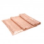  EU Direct  Sparkly Sequin Table Runner Decoration    12  W x 108  L    Solid Rose Gold   Decorative Table Runners for Birthday Parties  Weddings  Baby Showers 