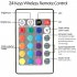  EU Direct  USB 5V LED Waterproof String Light Lamp Flexible RGB Changing Light Tape with Remote Control Ribbon  RGB 50cm