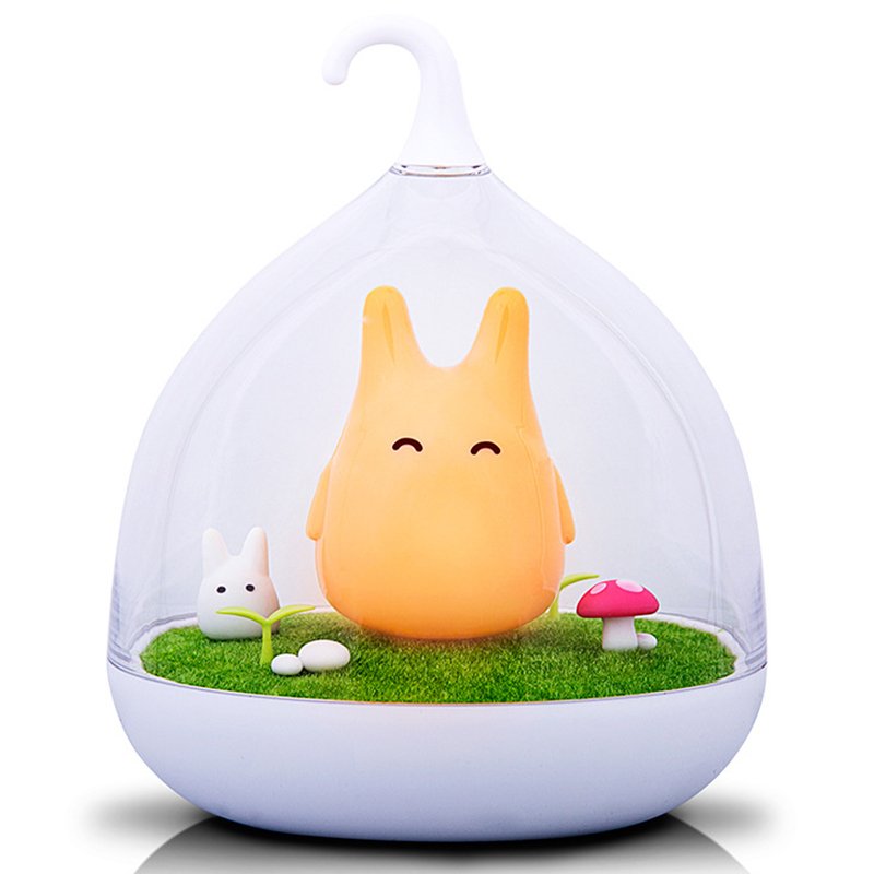 [EU Direct] USB Rechargeable Touch Sensor LED Night Light Portable Dimmable Totoro Night Lamp for Baby Kid Children Orange