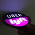 EU Direct  Uber LED Flashing Car Glow Cycle Sticker White Light Sign Sticker On Window with Intelligent Induction White light  UBER lyft 