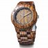  EU Direct  Unique Unisex Analog Quartz Watch Wood Band Fashion Retro Casual Wristwatch