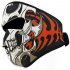  EU Direct  Urparcel 2 In 1 Reversible Windproof Black Tribal Classic Skull Neoprene Half Face Mask Facemask Headwear Motorcycle ATV Biker Bike Cycling