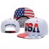 EU Direct  Urparcel High Quality USA American Flag Snapback Cap Adjustable United States Baseball Cap Hat New