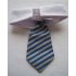  EU Direct  Vedem New Small Dog Cat Pet Stripe Bow Tie Neck Tie White Collar Choose Color  Blue Khaki 