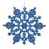  EU Direct  Vickerman Plastic Glitter Snowflake  4 Inch  Blue  24 Per Box