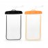  EU Direct  Waterproof Case  2 Pack Universal Cell Phone Waterproof Dry Bag Pouch Transparent Snowproof Dustproof for iPhone Samsung Galaxy And Other Smartphone