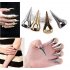  EU Direct  Wholesale 10pcs Hot Retro Punk Rock Gothic Talon Nail Finger Claw Spike Rings Main Color Vintage silver