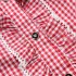  EU Direct  Women s Beer Festival Plaid Pleated Short Sleeve Casual Shirt for Oktoberfest