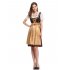  EU Direct  Women s Classic Stylish Dirndl Dress Three PCS Suit for Bavarian Oktoberfest Costumes