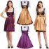  EU Direct  Women s Classic Stylish Dirndl Dress Three PCS Suit for Bavarian Oktoberfest Costumes