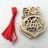  EU Direct  Wooden Christmas Decoration Small Hollow Exquisite Pendant English Series