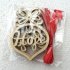  EU Direct  Wooden Christmas Decoration Small Hollow Exquisite Pendant English Series