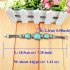  EU Direct  XY Fancy Flower Turquoise Jewelry Sets Vintage Look Tibetan Silver Alloy Delicate Necklace Bracelet Crystal Earring S001