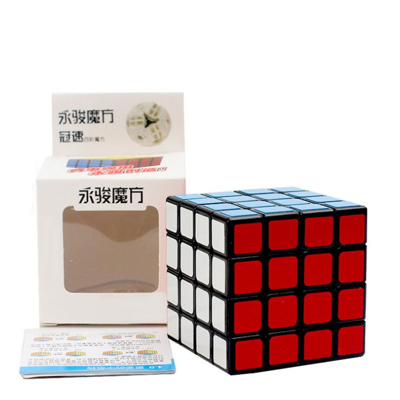 [EU Direct] YongJun GuanSu 4x4x4 black cube magic puzzle
