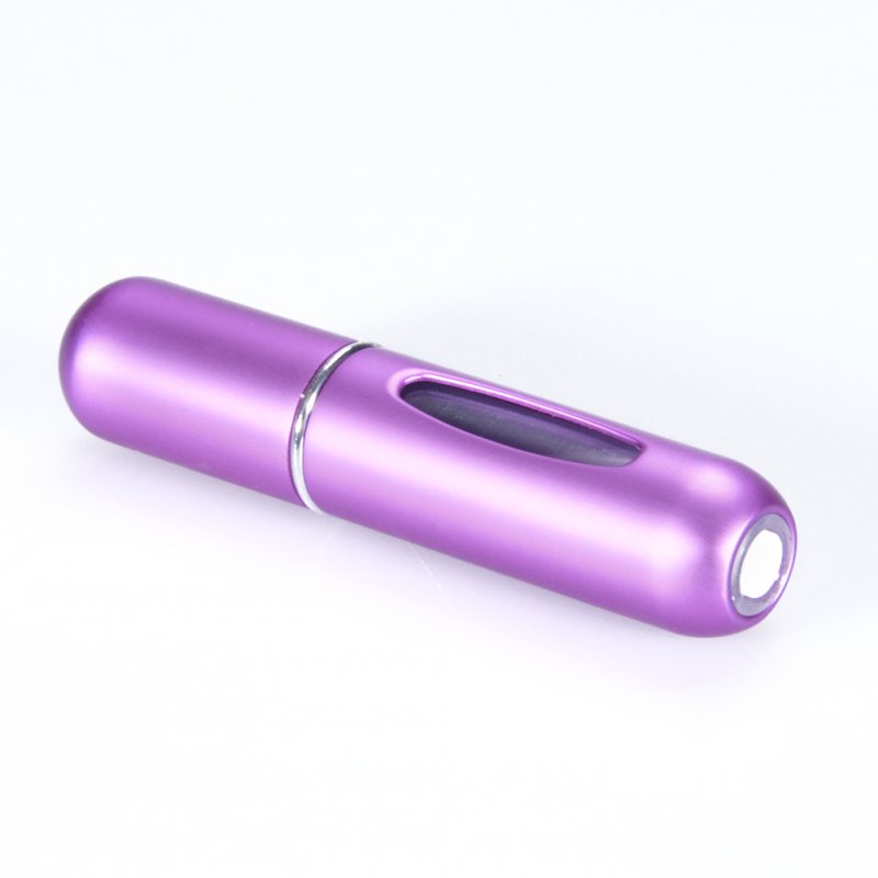 EU Zehui Mini Refillable Perfume Atomizer Bottle for Travel Spray Scent Pump Case 5ml Empty Purple