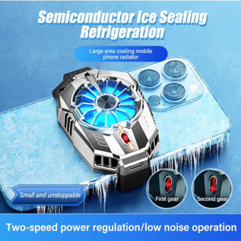 X20 Semiconductor Mobile Phone Radiator Mute Magnetic Suction Game Cooling Fan Cooler 