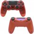  For PS4 Slim Controller Bluetooth 4 0 Mobile Gamepad with Light Bar Transparent red