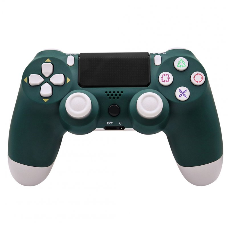 For PS4/Slim Controller Bluetooth 4.0 Mobile Gamepad with Light Bar Alpine green