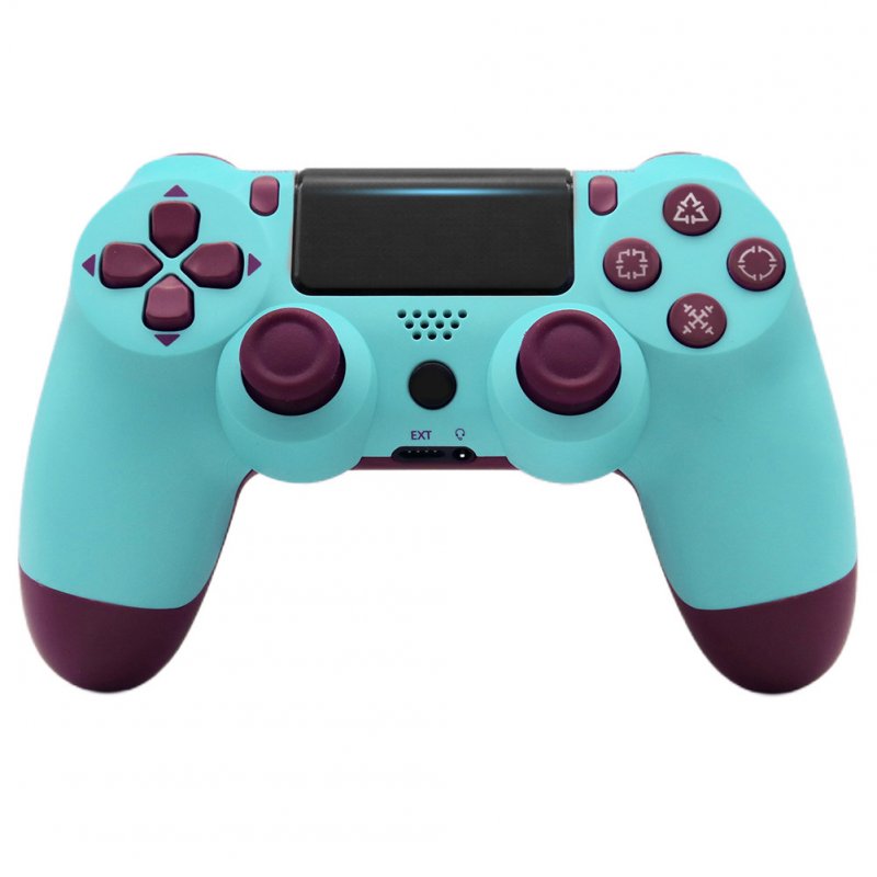 For PS4/Slim Controller Bluetooth 4.0 Mobile Gamepad with Light Bar Fruit blue