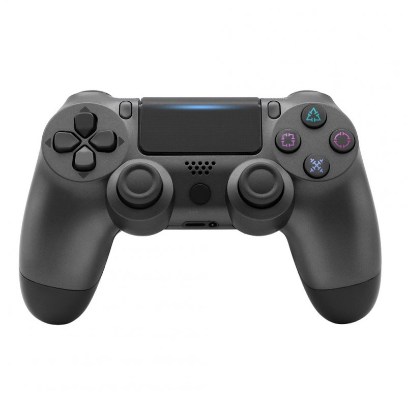 For PS4/Slim Controller Bluetooth 4.0 Mobile Gamepad with Light Bar Steel black