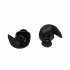  Indonesia Direct  1 Pair Environmental Silicone Spiral Waterproof Dust Proof Earplugs in Box Water Sports Swimming Accessories Black