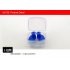  Indonesia Direct  1 Pair Environmental Silicone Spiral Waterproof Dust Proof Earplugs in Box Water Sports Swimming Accessories Blue