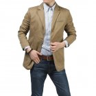 [Indonesia Direct] 100% Nature Cotton Blazer Men Slim Fit Original Brand NianJeep New 2018 Spring and Autumn Casual  Mens Jacket Size 4xl Blazers