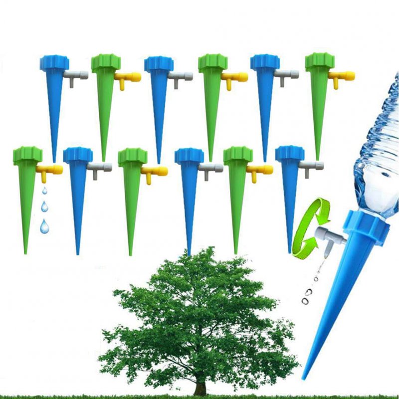 [Indonesia Direct] 12PCS Home Automatic Plant Watering Tool Drip Irrigation System Gardening Accessories Decoration  12PCS