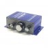  Indonesia Direct  12V 2CH Mini Hi Fi Stereo Audio Small Amplifier AMP for Car Motorcycle Radio MP3 blue
