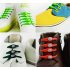  Indonesia Direct  14 Pcs Fashionable Popular Silicone Untied Elastic Lazy Shoes Laces Shoelace for Sports Shoes black