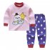  Indonesia Direct  2pcs set Children Homewear Suit Cotton Boys and Girls Long Sleeves Top  Trousers Suit  Monkey 80CM