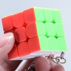 ID 3cm Mini Small 3x3 Magic Cube Key Chain Smart Cube Toy & Creative Key Ring Decoration Multicolor