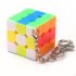  Indonesia Direct  3cm Mini Small 3x3 Magic Cube Key Chain Smart Cube Toy   Creative Key Ring Decoration Multicolor