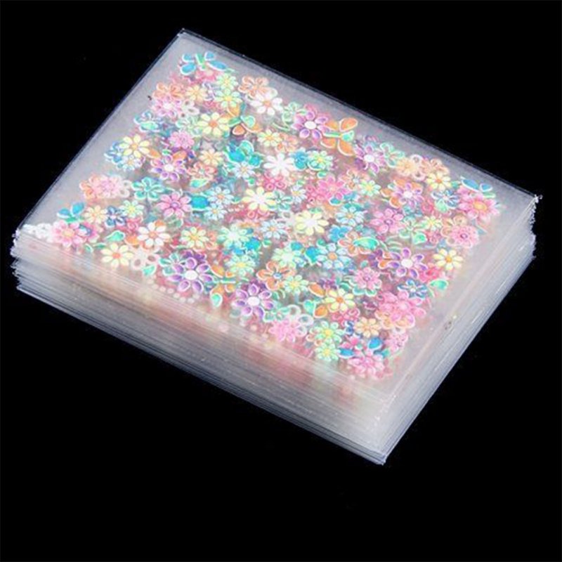 [Indonesia Direct] 50 Sheets Fashion Chic Colorful Nail Art 3D Stickers Manicure Decal Decorations  50 Mixed style (15 white +15 black +20 color)