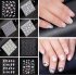  Indonesia Direct  50 Sheets Fashion Chic Colorful Nail Art 3D Stickers Manicure Decal Decorations  50 Mixed style  15 white  15 black  20 color 