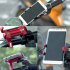  Indonesia Direct  Aluminum Motorcycle Bike Bicycle MTB Handlebar Cell Phone GPS Holder Mount red